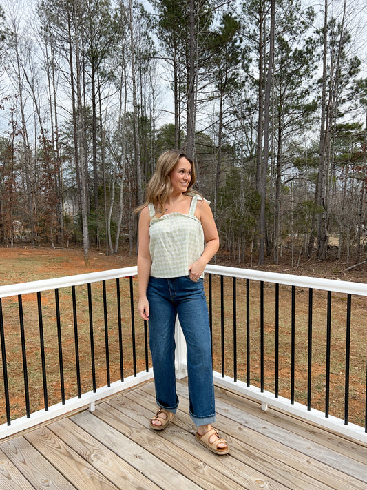 Spring Gingham Top