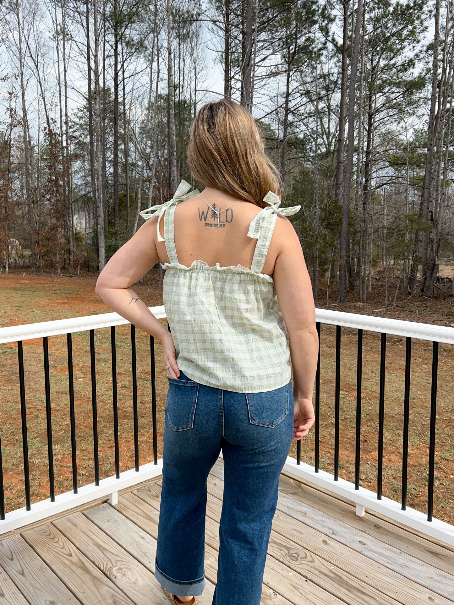 Spring Gingham Top