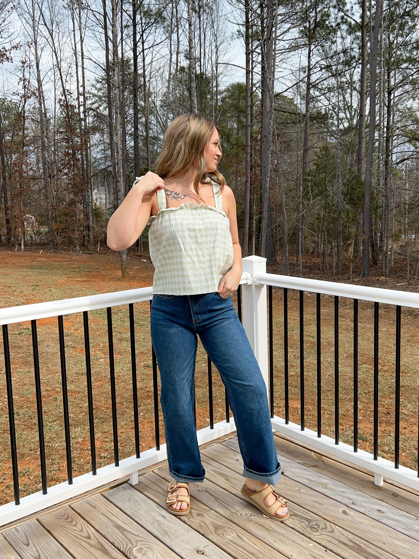 Spring Gingham Top