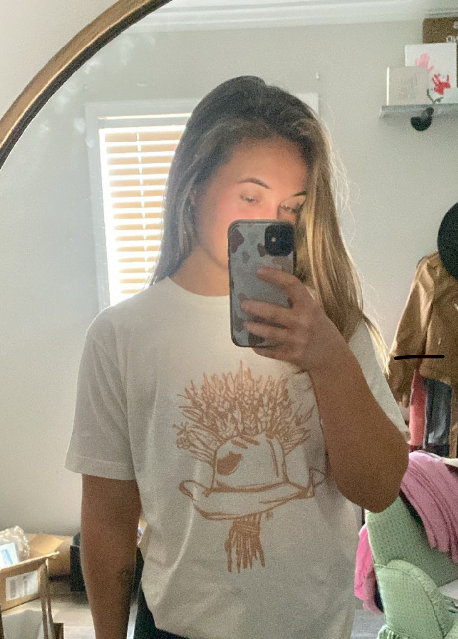 Cowgirl Flowers Tee