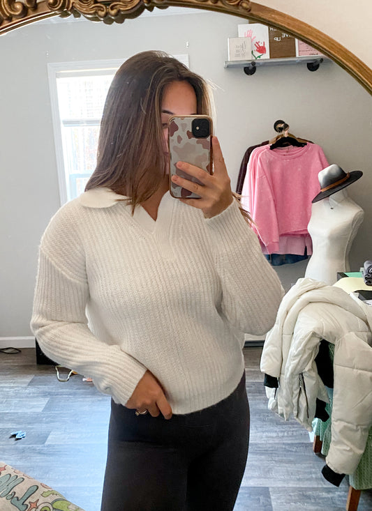Polo Sweater - Off White